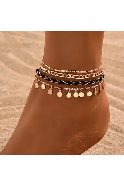 Ayzen 4 Pieces Anklets