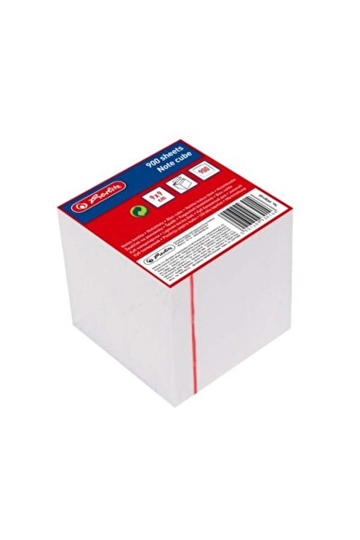 Herlitz Bloc de notițe, Culoare Alb, Material Hârtie, Dimensiuni 9x9x9 cm, 90...