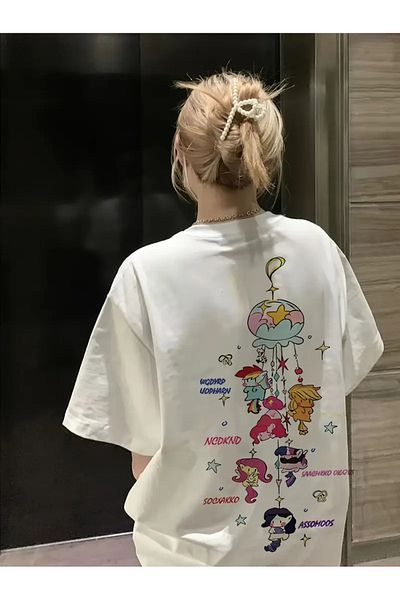 sole stories Premium Oversize Cut Short Sleeve Printed T-Shirt