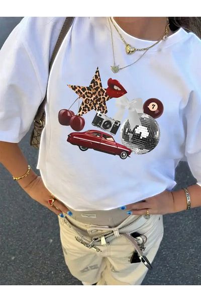 sole stories Premium Oversize Cut Short Sleeve Printed T-Shirt