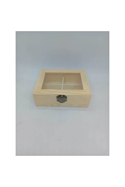 OEM Wooden chest with 4 compartments 15cmx12cmx5cm