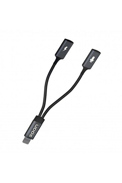 Spon 4 in 1 Lightning to 2 Headphone and Charger Adapter for iPhone