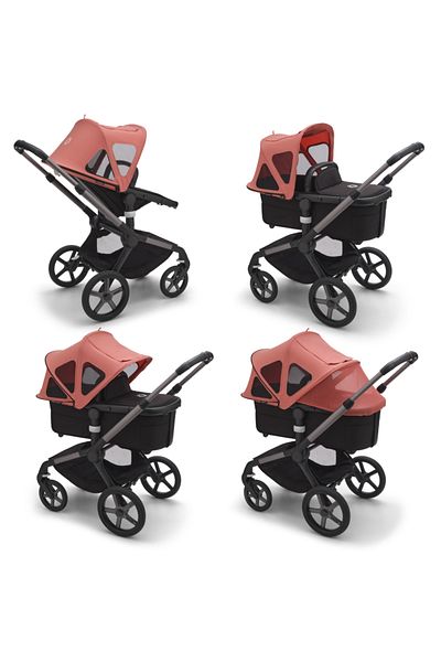 Bugaboo Capotina cu extensie plasa insecte Fox 5/Fox Cub/Lynx Sunrise Red