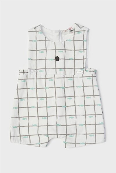 Layette Baby Boy Patterned Overall