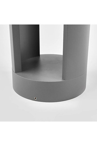 LUXXO Stâlp de iluminat exterior echipat cu LED, Sferă L, 12W, H=60cm, IP65, Negru