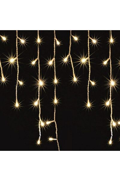 Braytron Ghirlandă extensibilă cu bliț, cablu alb, 56+8LED-1.6M, IP44, roșu, 240V