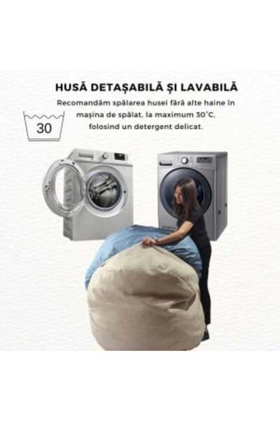 Pufrelax Fotoliu Relaxo, Material Impermeabil - Cappuccino