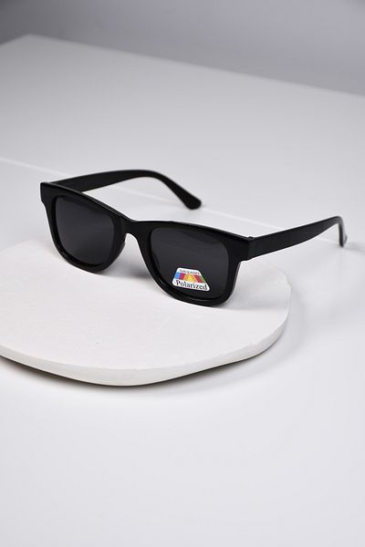 LOOKUP NEW Unisex Women Men Polarized Polarized Farer Bone Black Lightweight Square Hinged Sunglasses