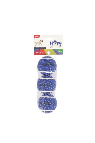 M-PETS Hop Tennis Ball Blue 6,4cm Set of 3