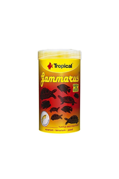Tropical Gammarus Kurutulmuş Karides Kaplumbağa ve Balık Yemi 1000 Ml 120 Gr