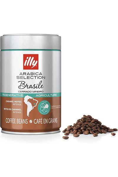 illy illy Sustainable Arabica Coffee Beans from Cerrado Mineiro Brazil 250g