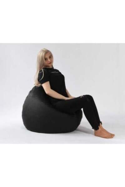 Pufrelax Fotoliu Relaxo, Material Textil - Black Velvet