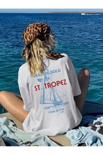 sole stories Premium Oversize Cut Short Sleeve Printed T-Shirt