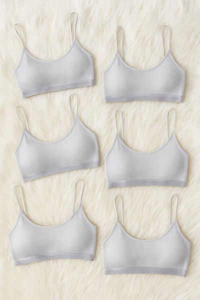Loule Women's Clothing Cotton & Elastane Bustier with 6 Pads and Rope Strap Ll.K64.O29.001