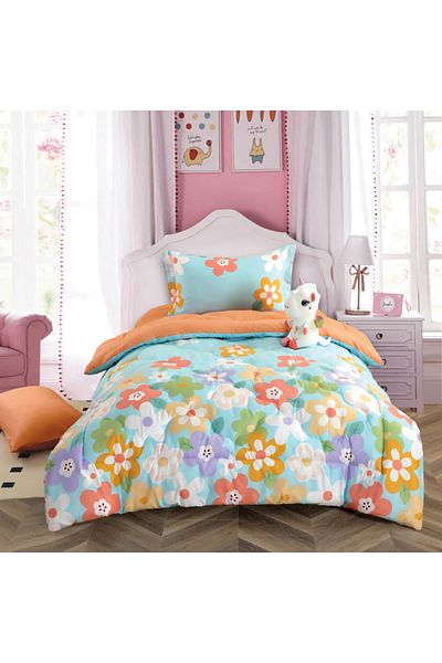 Alhabib bedding Tiffany Orange Single and a Half Summer Timon Baby Bedspread, 5 Pieces
