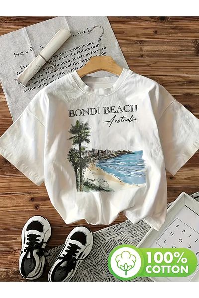 sole stories Premium Oversize Cut Short Sleeve Printed T-Shirt