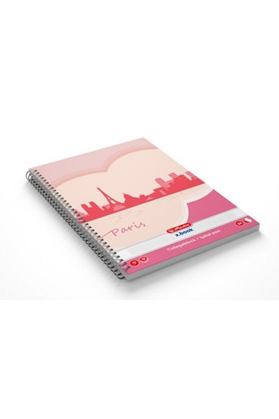 Herlitz Spiral Notebook A4, Color Multicolor, Material Paper, 70 Sheets, Ruled Format, Economic