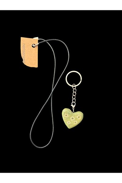 Neriseramik Heart Necklace and Keychain