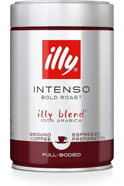 illy Illy Dark Roast Coffee, Fine Grind, 8.8 oz Can 2502G