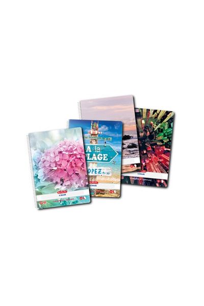 Herlitz Enjoy Life Spiral Notebook A5, Color Multicolor, Material Paper, 100 Sheets, Ruled Format, Economic