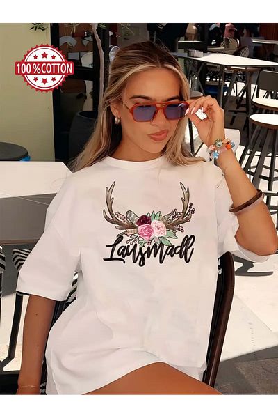 sole stories Premium Oversize Cut Short Sleeve Printed T-Shirt