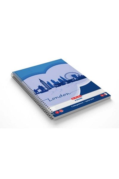 Herlitz Spiral Notebook A4, Color Multicolor, Material Paper, 70 Sheets, Ruled Format, Economic