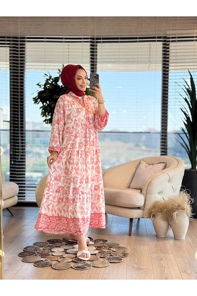 ALANURMODA Patterned V-Neck Dress
