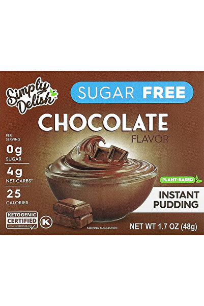 Perfect Keto Ketojenik, çikolatalı puding 0 şeker Düşük Karbonhidratlı vegan ...