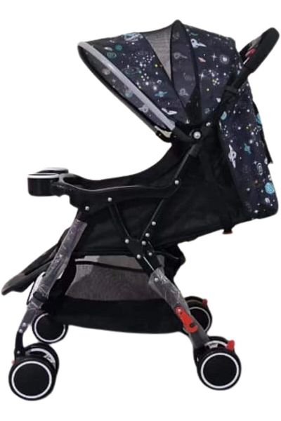 MAAS Comfortable and lightweight stroller with foldable compact design and multi-position canopy for trav