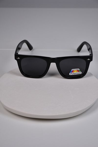 LOOKUP NEW Unisex Women Men Polarized Polarized Farer Bone Black Lightweight Square Hinged Sunglasses
