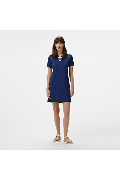Nautica Kadın Lacivert Regular Fit Elbise