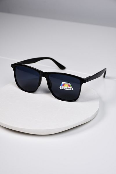 LOOKUP NEW Unisex Women Men Polarized Polarized Farer Bone Black Lightweight Square Hinged Sunglasses