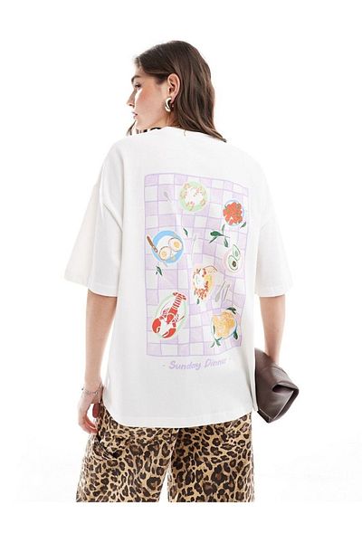 sole stories Premium Oversize Cut Short Sleeve Printed T-Shirt