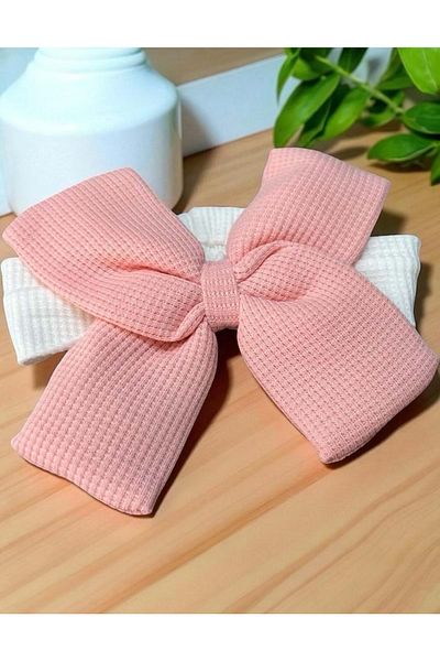 Balgüneş Tekstil Cap&More Hair Band Double Bow Salmon