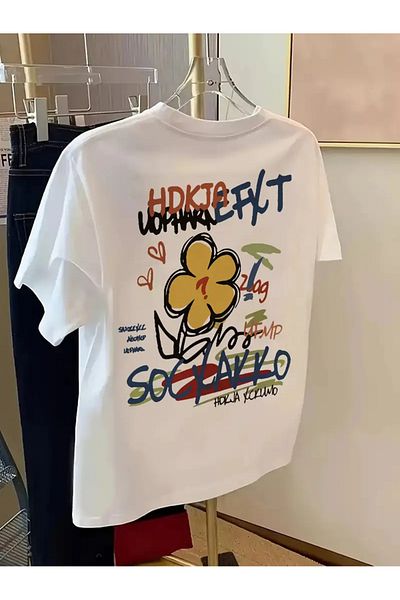 sole stories Premium Oversize Cut Short Sleeve Printed T-Shirt