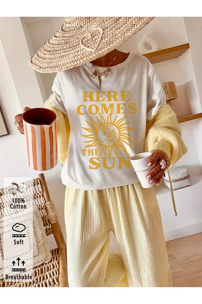 sole stories Premium Oversize Cut Short Sleeve Printed T-Shirt
