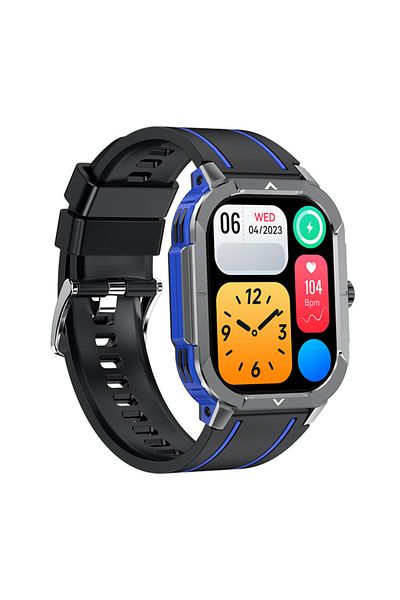 OEM Smartwatch IXIU® HK56, 2.06" AMOLED HDR10+, BT 5.3, NFC, Sănătate & Sport, Albastru, Bărbați