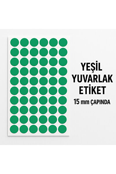 Kalite Barkod Okrugla etiketa 15 mm zelena 1890 komada etiketa - kvalitetan b...