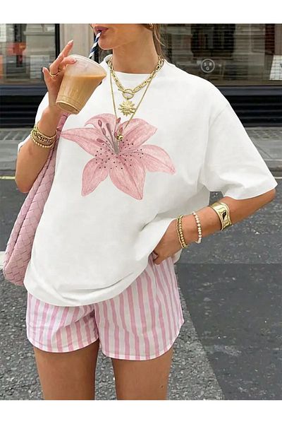 sole stories Premium Oversize Cut Short Sleeve Printed T-Shirt