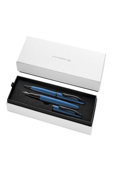 Pelikan Jazz Noble Elegance Pen & Fountain Pen Set, in Elegant Aquamarine Gift Box