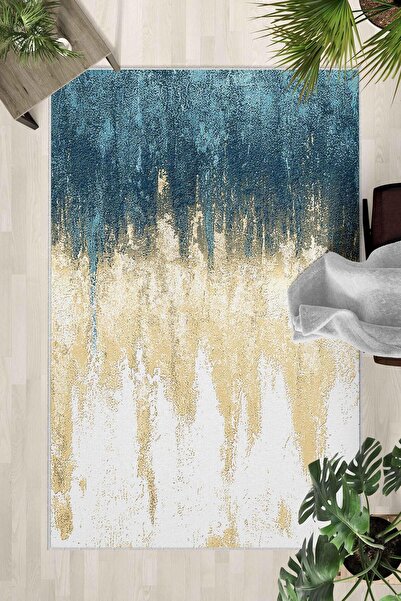 Monnhein Non-Slip Base Washable Carpet – Modern Digital Printing Carpet for K...