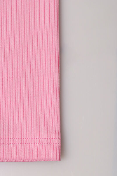 e-çocuk Basic Girl's Ribbed Leggings - 8001Sb