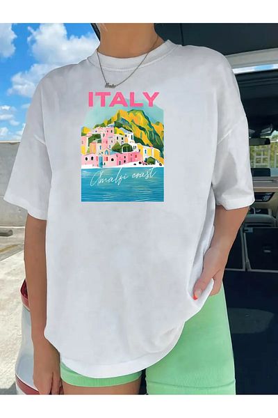 sole stories Premium Oversize Cut Short Sleeve Printed T-Shirt