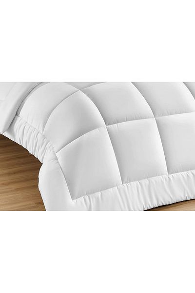 Five Store Pilota matlasata cu lana, invelis din bumbac ranforce pentru iarna, 400 g/mp, alb, 180x210 cm
