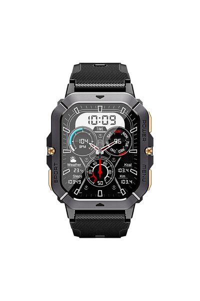 OEM IXIU® C28 Smartwatch, 2.02" TFT, BT 5.0 Calls, Health & Sports, Black, Men