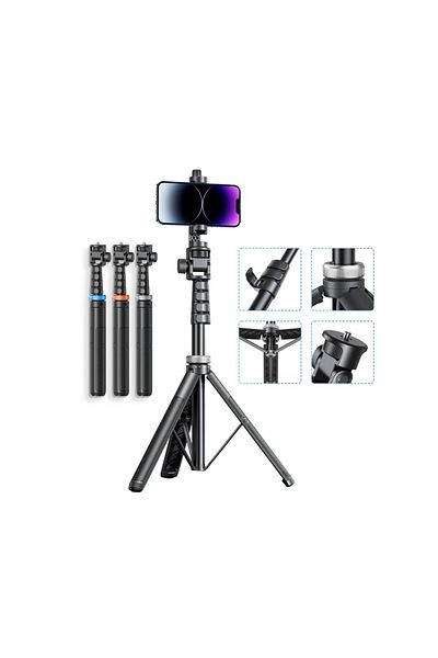 OEM Photo Tripod 2-in-1 for Phone, Camera and GoPro, Telescopic with Remote and Carrying Case