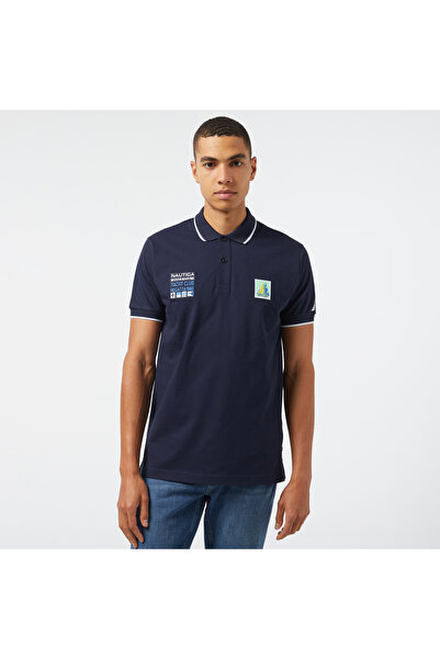 Nautica Erkek Lacivert Classic Fit Kısa Kollu Polo