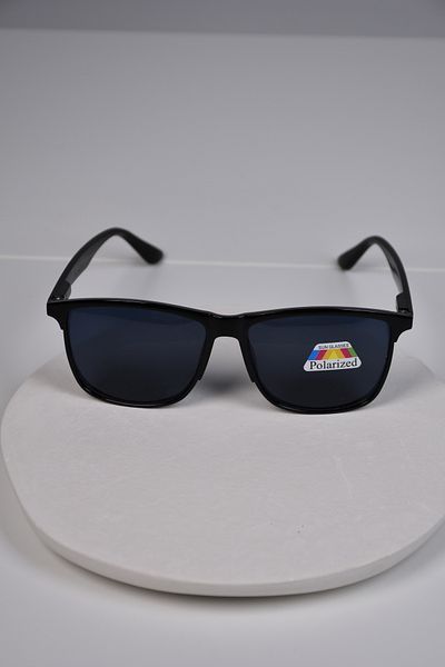 LOOKUP NEW Unisex Women Men Polarized Polarized Farer Bone Black Lightweight Square Hinged Sunglasses