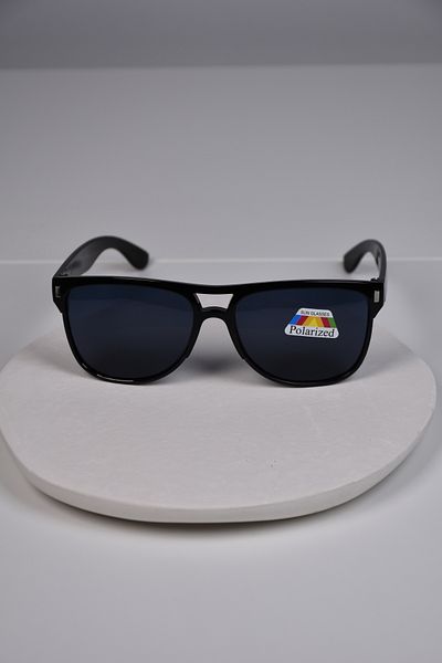 LOOKUP NEW Unisex Women Men Polarized Polarized Bone Black Lightweight Square Rectangle Hinged Sunglasses