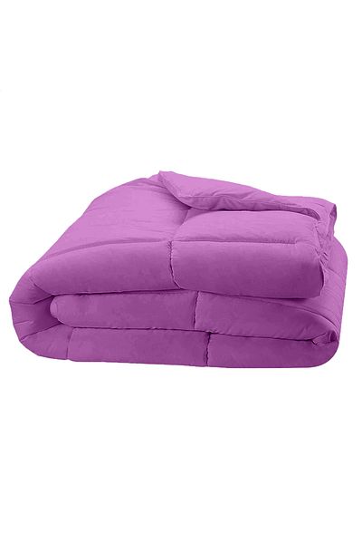 Five Store Pilota matlasata cu microfibra, invelis din bumbac ranforce pentru iarna, 400 g/mp, mov, 140x210 cm